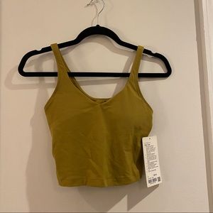 NWT Lululemon Align Crop Tank in Auric Gold